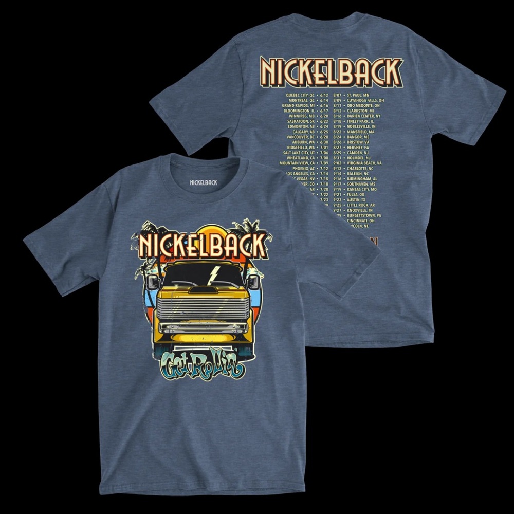 Nickelback Merch Get Rollin Tour Tee - Size L Never Been Worn